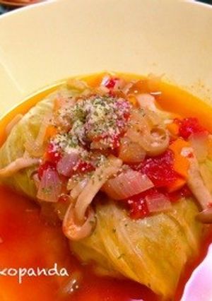 ミネストロールキャベツ-レシピのメイン写真
