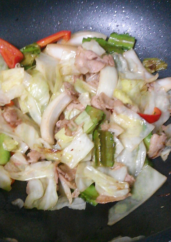 しかく豆の野菜炒め-レシピのメイン写真