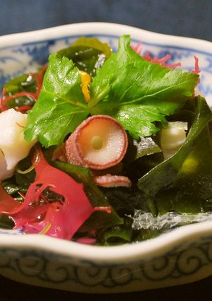 絶品♪　若布と魚介の酢味噌和え-レシピのメイン写真