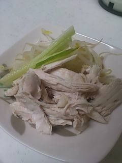 簡単☆もやしと鶏肉ゆでるだけサラダ-レシピのメイン写真