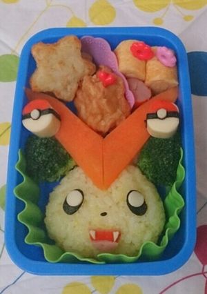 ポケモン☆ビクティニ キャラ弁-レシピのメイン写真