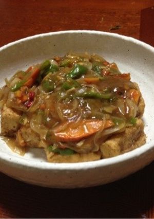 揚げ出し豆腐の野菜餡掛け-レシピのメイン写真