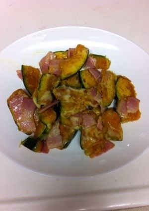 かぼちゃベーコン-レシピのメイン写真