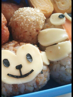 キャラ弁☆おサルとトンボで秋のお弁当-レシピのメイン写真