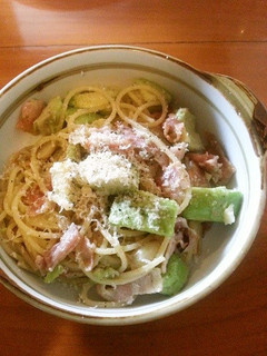 ベーコンとアボカドのパスタ-レシピのメイン写真