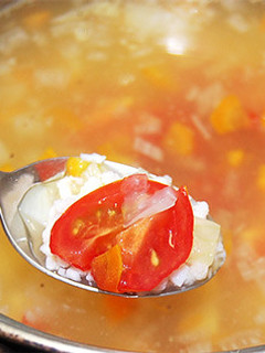 イカそぼろと野菜のコンソメスープ-レシピのメイン写真