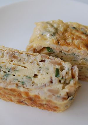イカそぼろ入り厚焼き玉子-レシピのメイン写真