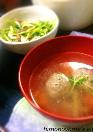 あったまる~簡単つみれ汁-レシピのメイン写真