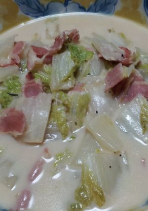 簡単☆白菜とベーコンのミルク煮☆-レシピのメイン写真