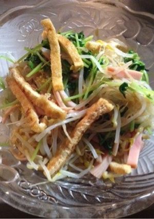 豆苗ともやしのポン酢和え♪-レシピのメイン写真