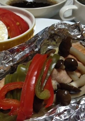 フライパンで簡単♪鮭のホイル焼き-レシピのメイン写真