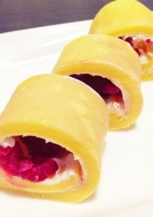 白いネオソフトのロールケーキ風♪-レシピのメイン写真