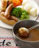 ウインナーと野菜のカレーフォンデュ