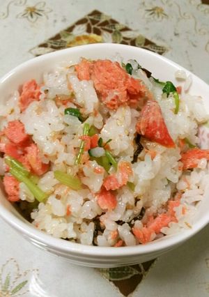 三つ葉が決め手!鮭ごはん-レシピのメイン写真