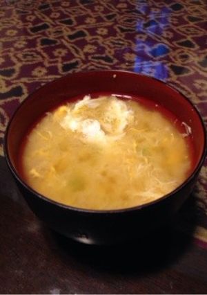 風邪のひきはじめに！生姜入り味噌汁-レシピのメイン写真