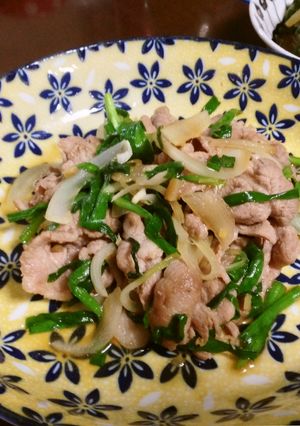 簡単なの♪豚ニラ炒め-レシピのメイン写真