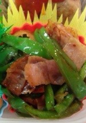 お弁当に♪＊ベーコンとピーマンの炒め物＊-レシピのメイン写真