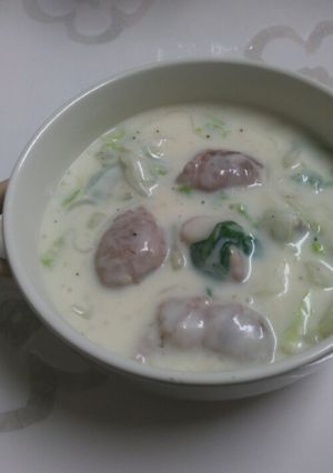 白菜とゴロゴロお肉の和風クリームスープ☆-レシピのメイン写真