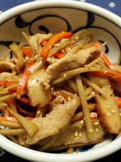 豚肉とさつま揚げ入りきんぴらごぼう-レシピのメイン写真