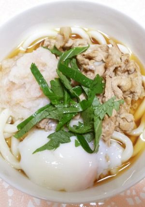 手軽にあたたか～い♡さっぱり肉うどん-レシピのメイン写真