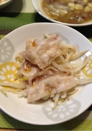 簡単！ヘルシー！豚バラもやしの蒸し焼き☆-レシピのメイン写真