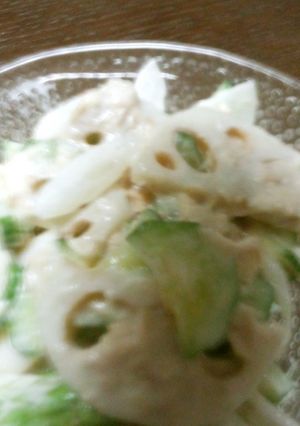 食物繊維便秘解消♪レンコンのサラダ-レシピのメイン写真