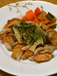 パリパリチキンソテー×きのこソース-レシピのメイン写真