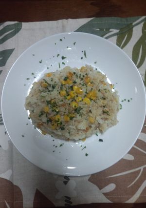 １人ランチ飯！簡単コーンチャーハン！-レシピのメイン写真