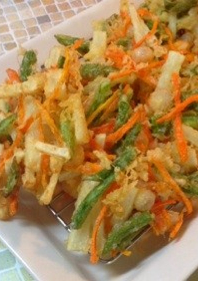 長いもと小エビのかき揚げ-レシピのメイン写真