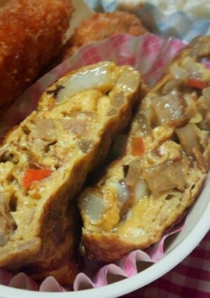 きんぴらごぼう入り卵焼き-レシピのメイン写真