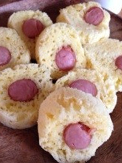レンジで簡単混ぜるだけソーセージ蒸しパン-レシピのメイン写真