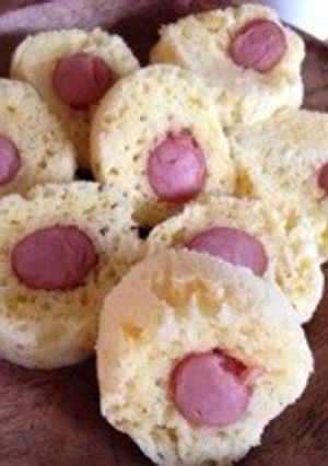 レンジで簡単混ぜるだけソーセージ蒸しパン-レシピのメイン写真