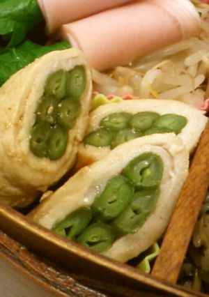甘辛だれでお弁当に♪　豚肉のいんげん巻き-レシピのメイン写真
