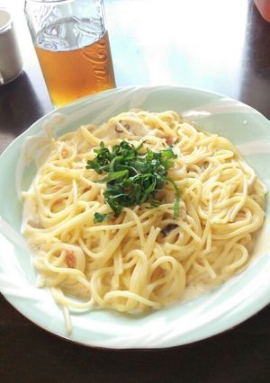 鮭フレークときのこのクリームパスタ-レシピのメイン写真