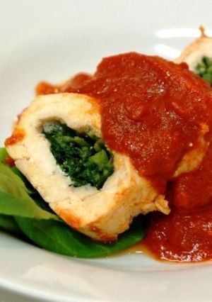 簡単！なのに豪華！油麦菜のチキントマト煮-レシピのメイン写真