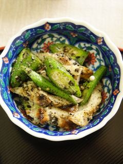 簡単♪オクラとちくわのごま和え-レシピのメイン写真