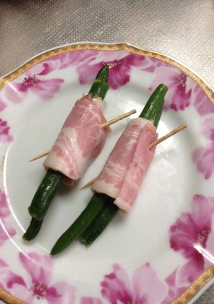 ベーコン巻☆お弁当に♪うずら卵＆インゲン-レシピのメイン写真