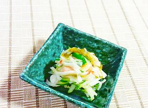 大根・胡瓜とカニ蒲鉾のとろろ昆布あえ♪-レシピのメイン写真