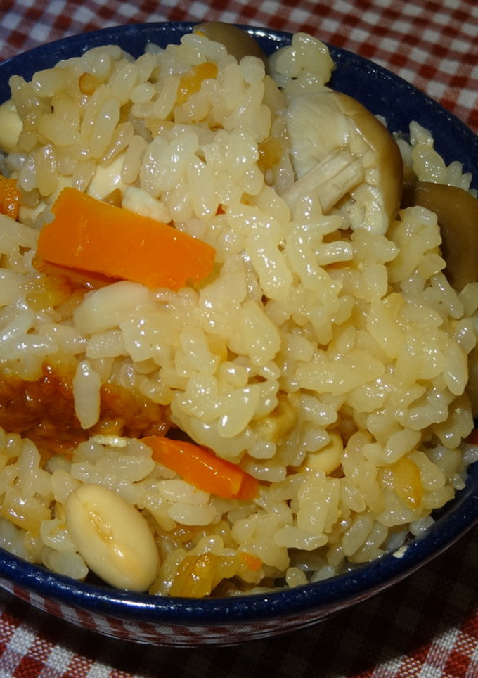 入れるだけ　大豆としめじの炊き込みご飯-レシピのメイン写真