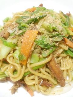 缶詰さんまで簡単焼きそば-レシピのメイン写真