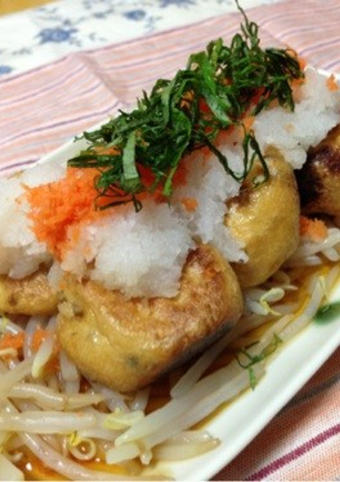 がんもと野菜の焼き浸し♡-レシピのメイン写真