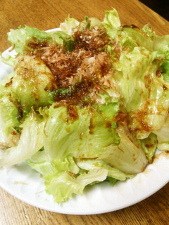 レタスの鰹節ゴマ醤油かけ-レシピのメイン写真