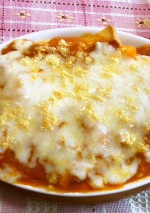 パン耳で熱々ミートグラタンp(^-^)q-レシピのメイン写真