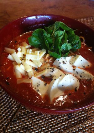 袋麺で作るトマトラーメン-レシピのメイン写真