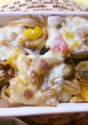地中海グリルミックス＋α のチーズ焼き♪-レシピのメイン写真