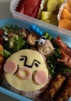 キャラ弁☆かくれももじり☆こびとづかん☆-レシピのメイン写真