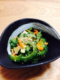 ゴーヤと湯葉の酢の物-レシピのメイン写真