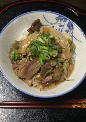 meiko風 白菜とえのき茸と肉丼-レシピのメイン写真
