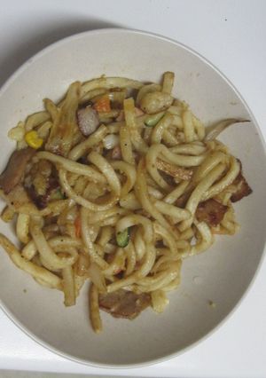 ポテサラ焼きうどん-レシピのメイン写真