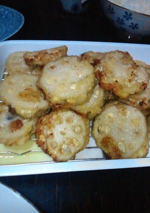 レンコンのはさみ揚げ-レシピのメイン写真